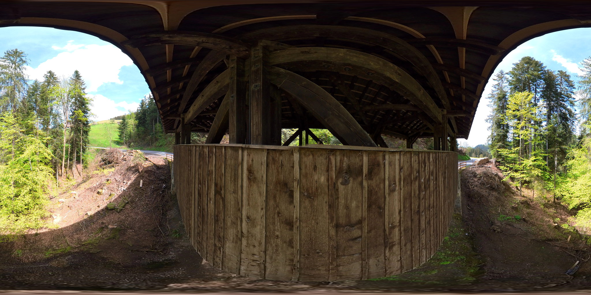gedeckte Brücke Huetwald