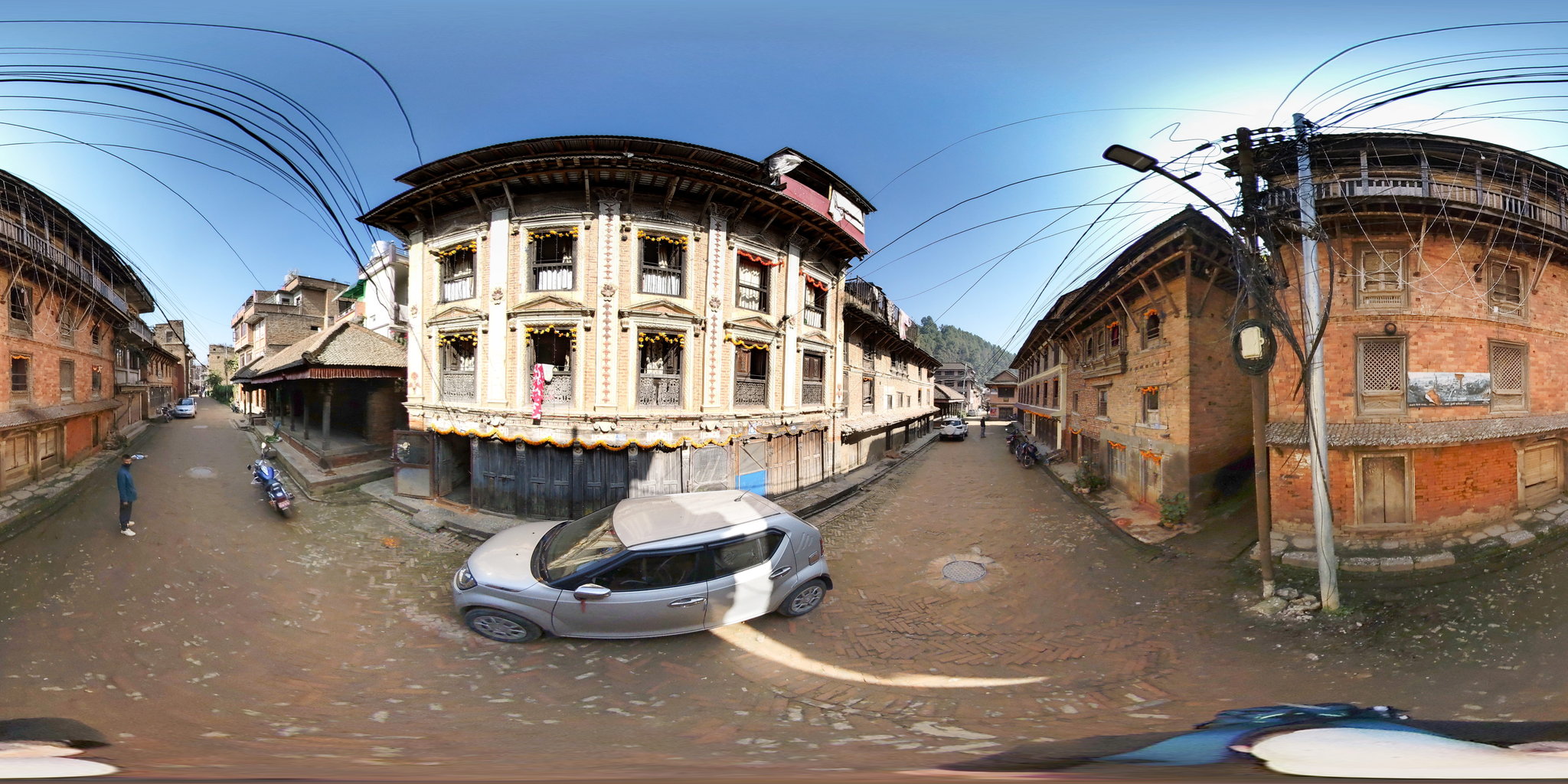 Strassenecke in Panauti